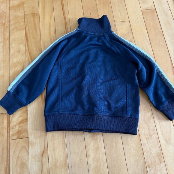 Roots Canada Athletic Zip Sweater Navy Blue Size 3T - Picture 8 of 8
